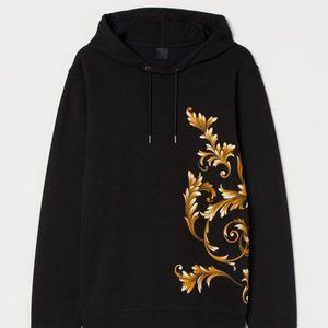 Printed Hoodie - Gold Leaf